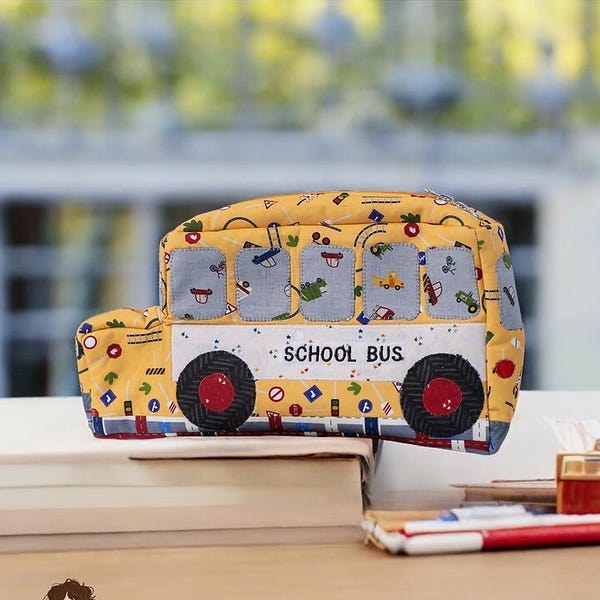 School Bus Pencil Case Pattern