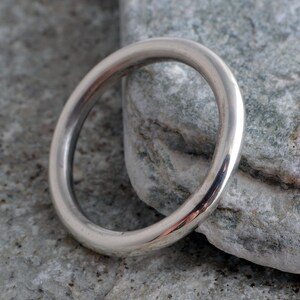 Sterling silver handmade halo ring band ring 925 thumb ring silver ring image 2