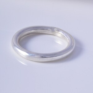 Sterling silver handmade halo ring band ring 925 thumb ring silver ring image 4