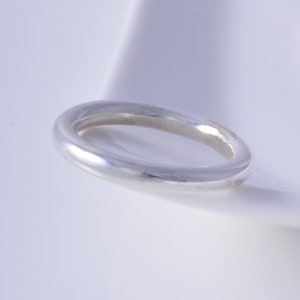 Sterling silver handmade halo ring band ring 925 thumb ring silver ring image 6