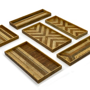 Wood Pattern Catch Tray