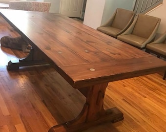 Reclaimed industrial Modern Farmhouse Extension Table