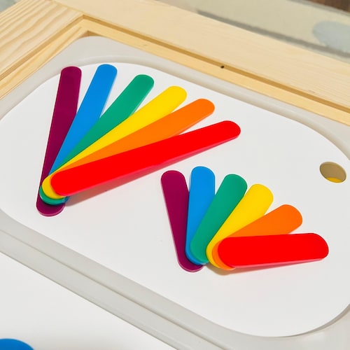 Ajout de bâtons de popsicle en acrylique