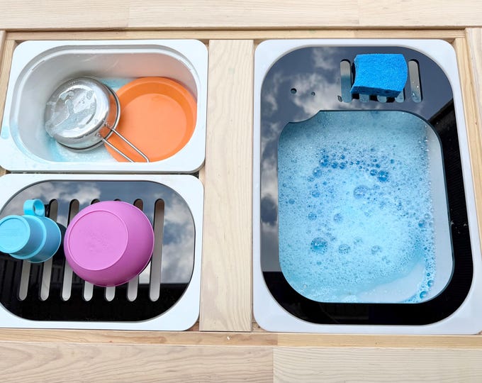 Sensory Bin Insert for TROFAST bin, Sink Insert, Flisat Table, Add your own Water Pump, Sensory Bin Insert