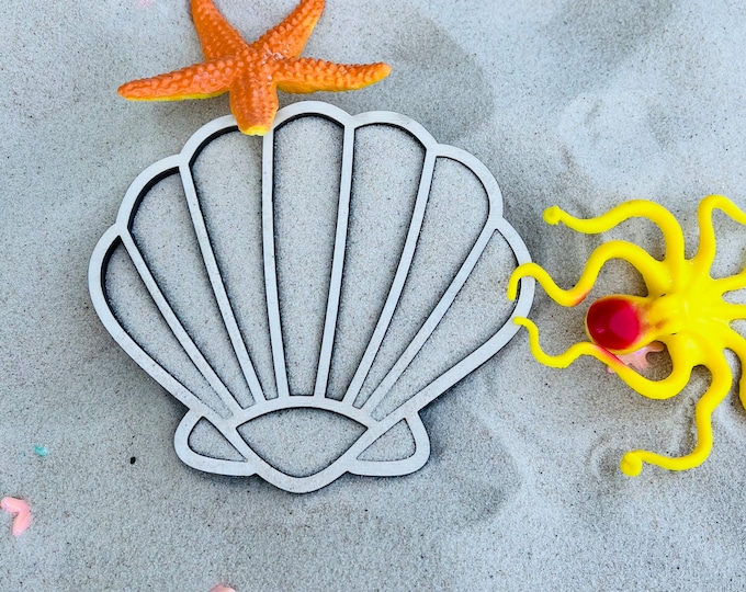 Fillable wood shell sensory accessory, sandbox, sensory table