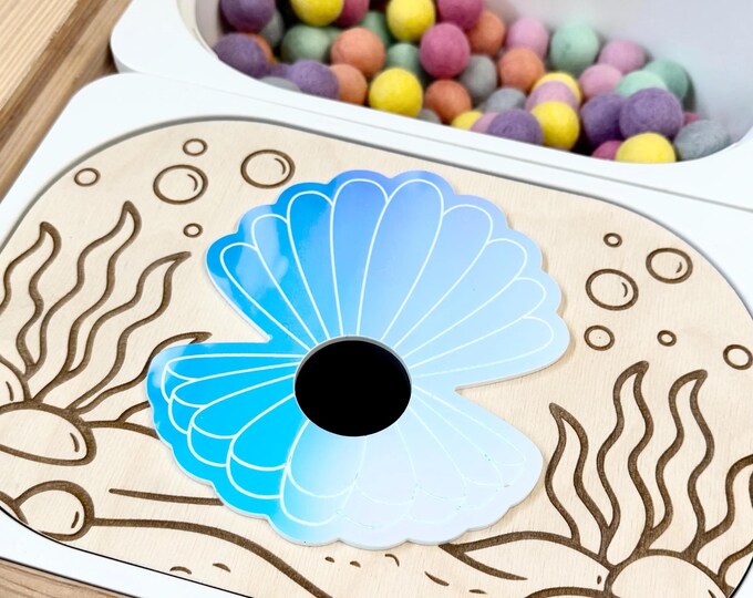 Pearl Oyster Sensory Bin Insert