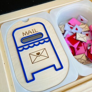 Mailbox Sensory Bin Insert: Montessori Fine Motor Toy for Trofast, Sensory Table Insert, Flisat Insert