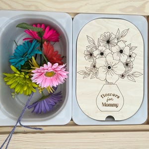 Flower Bouquet Sensory Bin Insert for IKEA TROFAST Bin