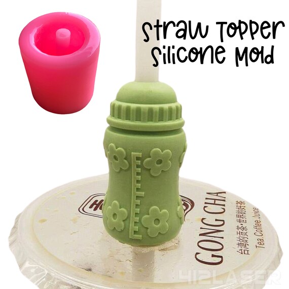 FINAL SALE 50% OFF Baby Bottle Straw Topper Silicone Mold Resin Mold Epoxy  Mold Silicone Mold 