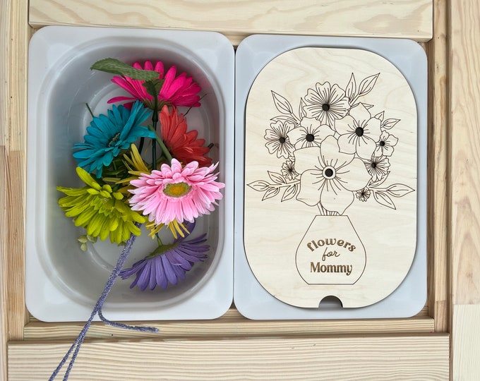 Flower Bouquet Sensory Bin Insert for IKEA TROFAST Bin