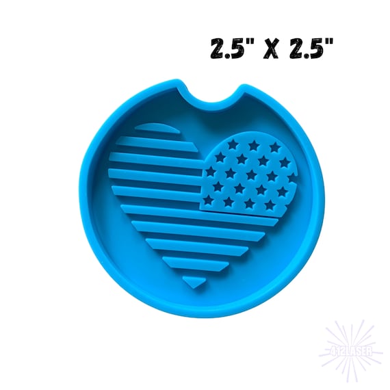 Car Coaster Mold, 2.5 Inch, Shiny Mold, Silicone Molds for Epoxy