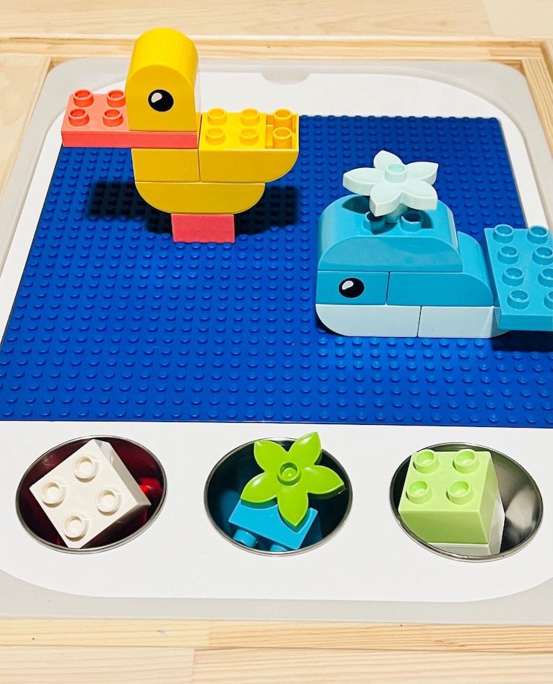 Building Bricks Sensory Table Insert, Baseplate, Flisat Insert, Trofast
