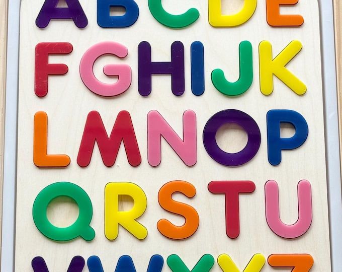 Acrylic Alphabet Sensory Board Insert: Montessori Learning Toy