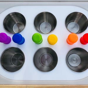 Sensory Bin Insert: Acrylic Potion Making Station for IKEA TROFAST with cups & droppers