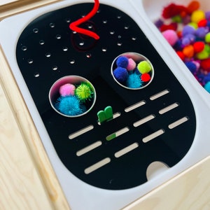 Sensory Bin Insert, Sampler Board, Peg Board, Flisat Table, Insert for TROFAST bin, Sensory Bin Insert