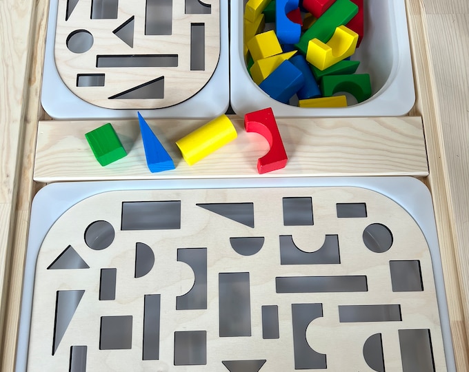 Blocks Sensory Insert for Trofast bin, Trofast Bin Insert, Flisat Table Insert