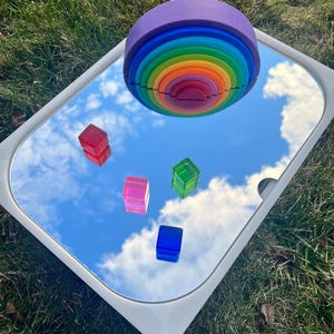 Mirror Sensory Bin Insert, Sensory Table Insert, Flisat Insert