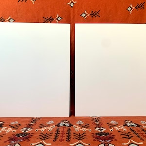 Set of 2 icon boards with levkas (gesso) flat boards icon boards gessoed