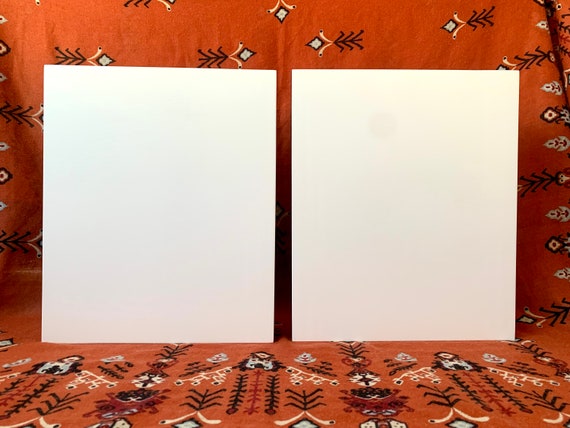 Set of 2 icon boards with levkas (gesso) flat boards icon boards gessoed
