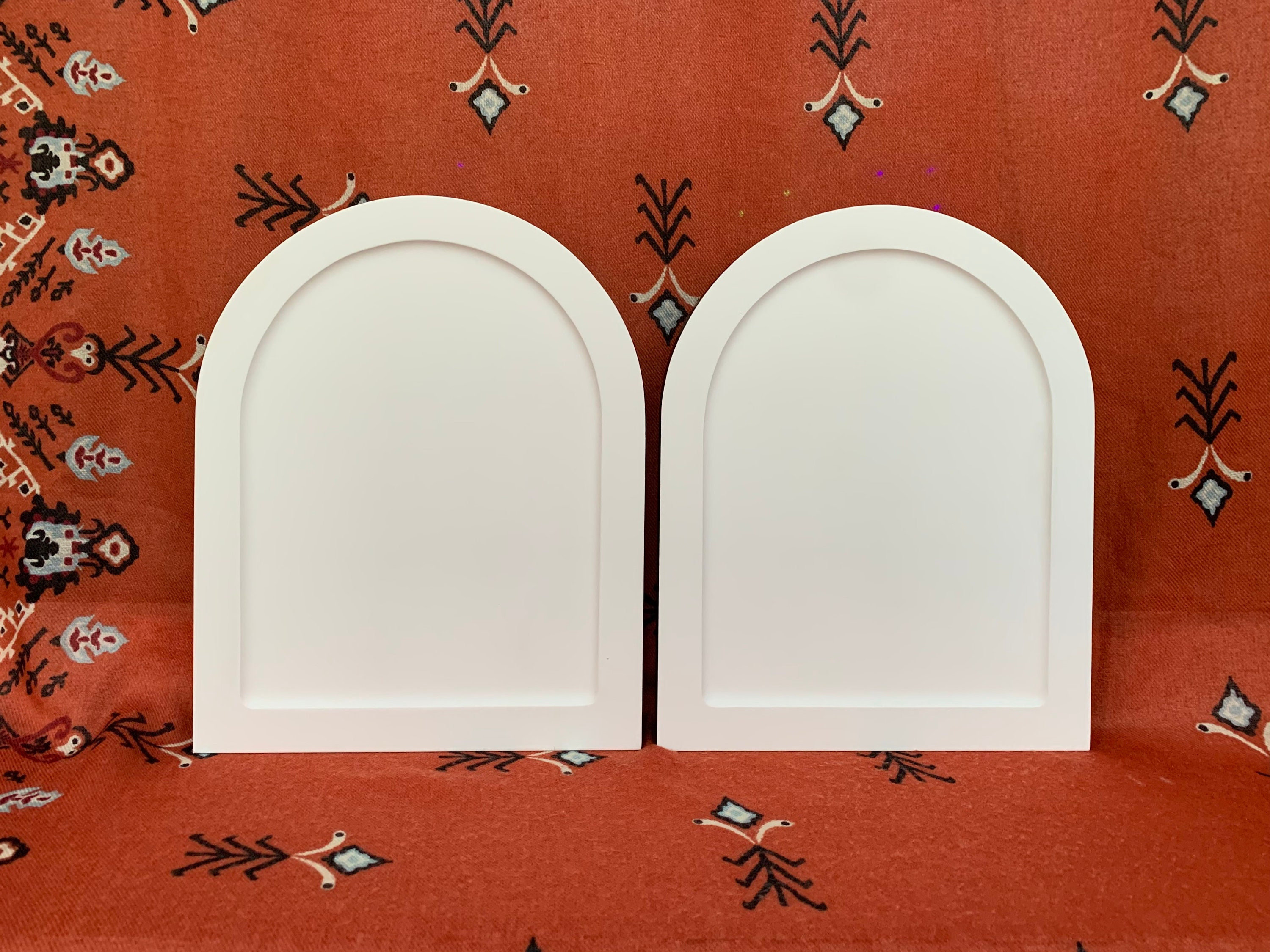 Set 2 Pcs Icon Boards Wooden With Levkas gesso With Recess Icon Boards