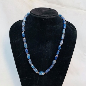 Nepali Silver Lapis Lazuli Necklace