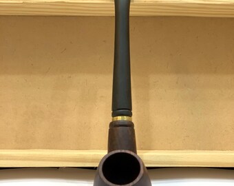 Handcrafted Wooden Tobacco Pipe: 6 Inch Matte Finish, Natural Wood