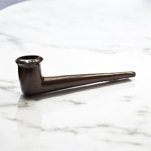 Handmade 6 Inch Screwed Wooden Tobacco Pipe  Deep Bowl Nautral Herb Pipe  For Pipe lover’s