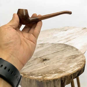 Handmade 6 inch  Wood Tobacco Pipe  Deep Bowl Artistic Pipe  For Pipe lover’s