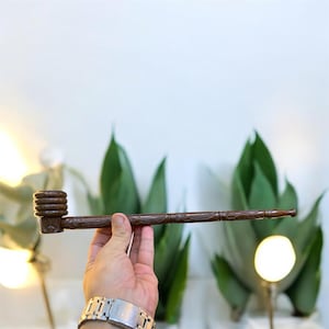 Handengraved 12 inch long stem wooden pipe artistic pipe | Handcrafted Design