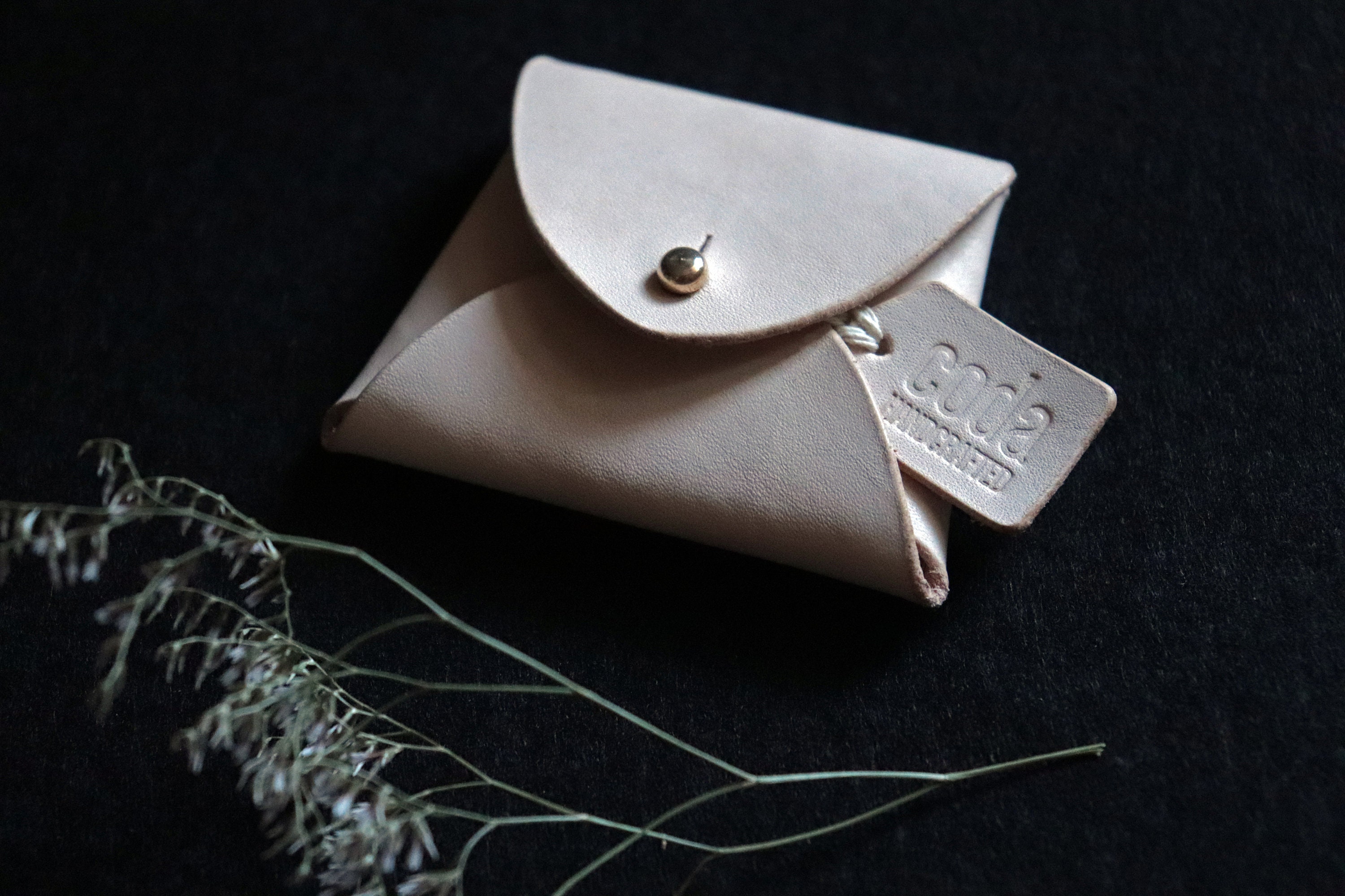 Leather Coin Pouch Leather Envelope Envelope for Jewelry Etsy