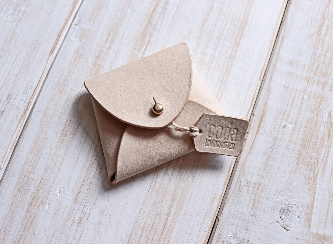 Leather Coin Pouch Leather Envelope Envelope for Jewelry Etsy