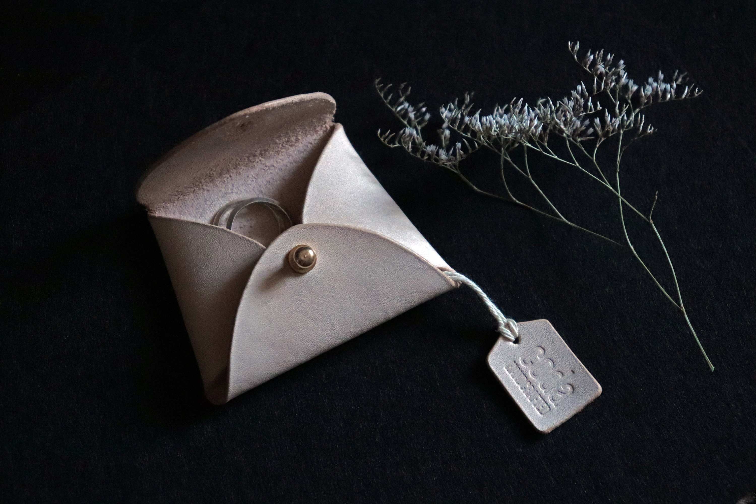 Leather Coin Pouch Leather Envelope Envelope for Jewelry Etsy