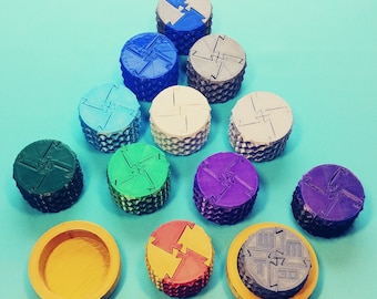 Fidget Cylinders with Optional Case