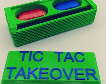 Tic Tac Takeover Brand New Board Game 3D Printed Board Game Tic Tac Toe 2.0 Tic Tac Toe Meets Chess As seen on TicTok made me buy it