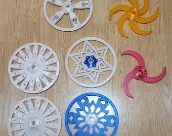 Dragon Staff Ends (Two/2). Customizable interior. LEDs Optional. Shock proof.