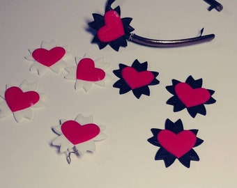 Sakura Blossom Peach Blossom Heart Shaped Hair Clip