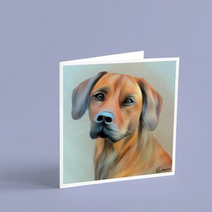 Handcrafted Rhodesian Ridgeback Card From Original Mixed Media - Etsy
