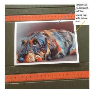Handcrafted Welsh Terrier card from original mixed media signed artwork by KimberleycooperGB image 4