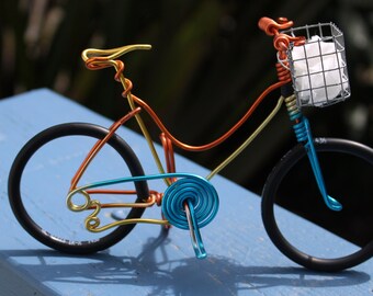 Bicycle Art, Wire Art, Wire bicycle, Small bike, Miniature bicycle, Metal bicycle, Road Bike, Wire Bike, Bicycle, Aluminum Bike, NicoIndo,