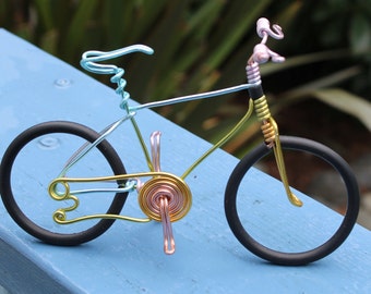 Bicycle Art, Wire Art, Wire bicycle, Small bike, Miniature bicycle, Metal bicycle, Road Bike, Wire Bike, Bicycle, Aluminum Bike, NicoIndo