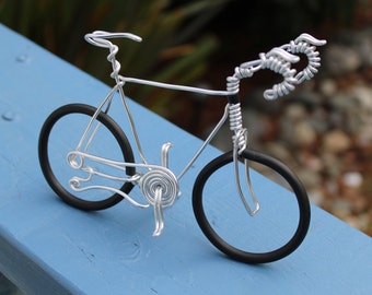 Bicycle Art, Wire Art, Wire bicycle, Small bike, Miniature bicycle, Metal bicycle, Road Bike, Wire Bike, Bicycle, Aluminum Bike, NicoIndo,