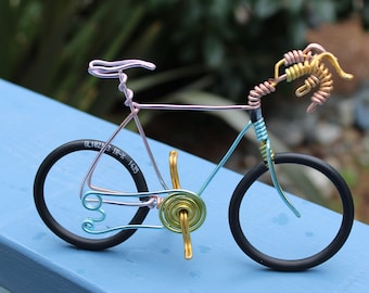 Bicycle Art, Wire Art, Wire bicycle, Small bike, Miniature bicycle, Metal bicycle, Road Bike, Wire Bike, Bicycle, Aluminum Bike, NicoIndo