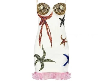 Enchanted Starfish Crystal Dress