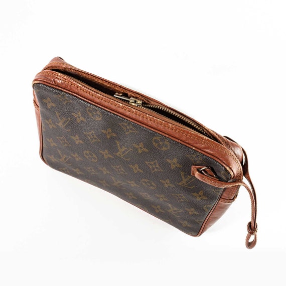 70's Louis Vuitton Clutch with Eclair Zipper Pull 1 Gem