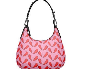 Quirk Broken Hearts Mini Curve Bag