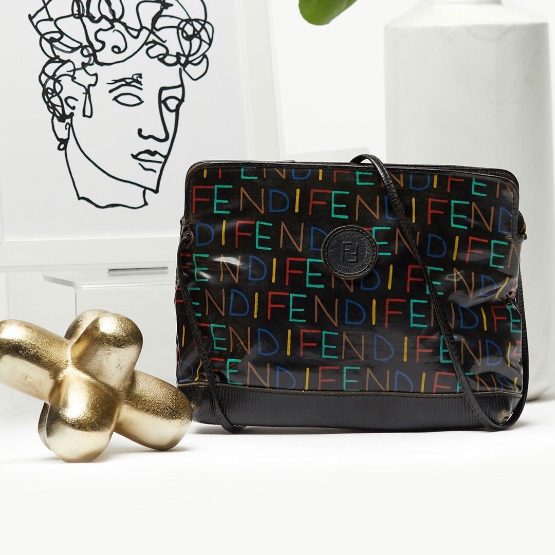 SAC FENDI BLUE STRIPPED VINTAGE 90'S main image 0
