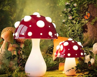 Mario's 70s Mushroom Adventure Acrylic Lamp Set