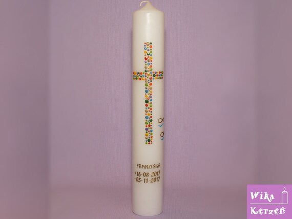Communion Candle Confirmation Candle 9 For Girls And Boys Etsy