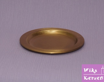 Kerzenteller Gold für Ø 6-8 cm Kerze WKKT13