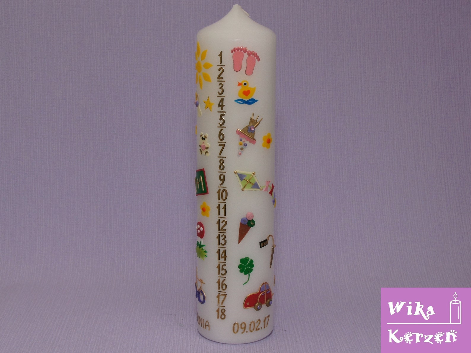 Life Light Birth Candle Life Candle Nr 21 Etsy